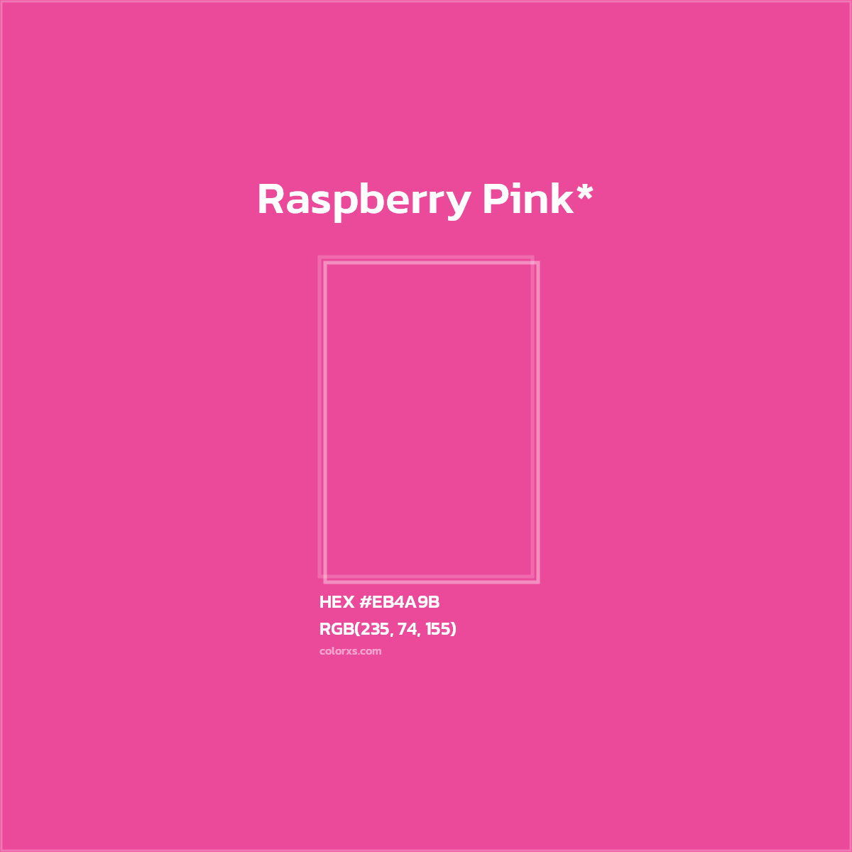 HEX #EB4A9B Color Name, Color Code, Palettes, Similar Paints, Images