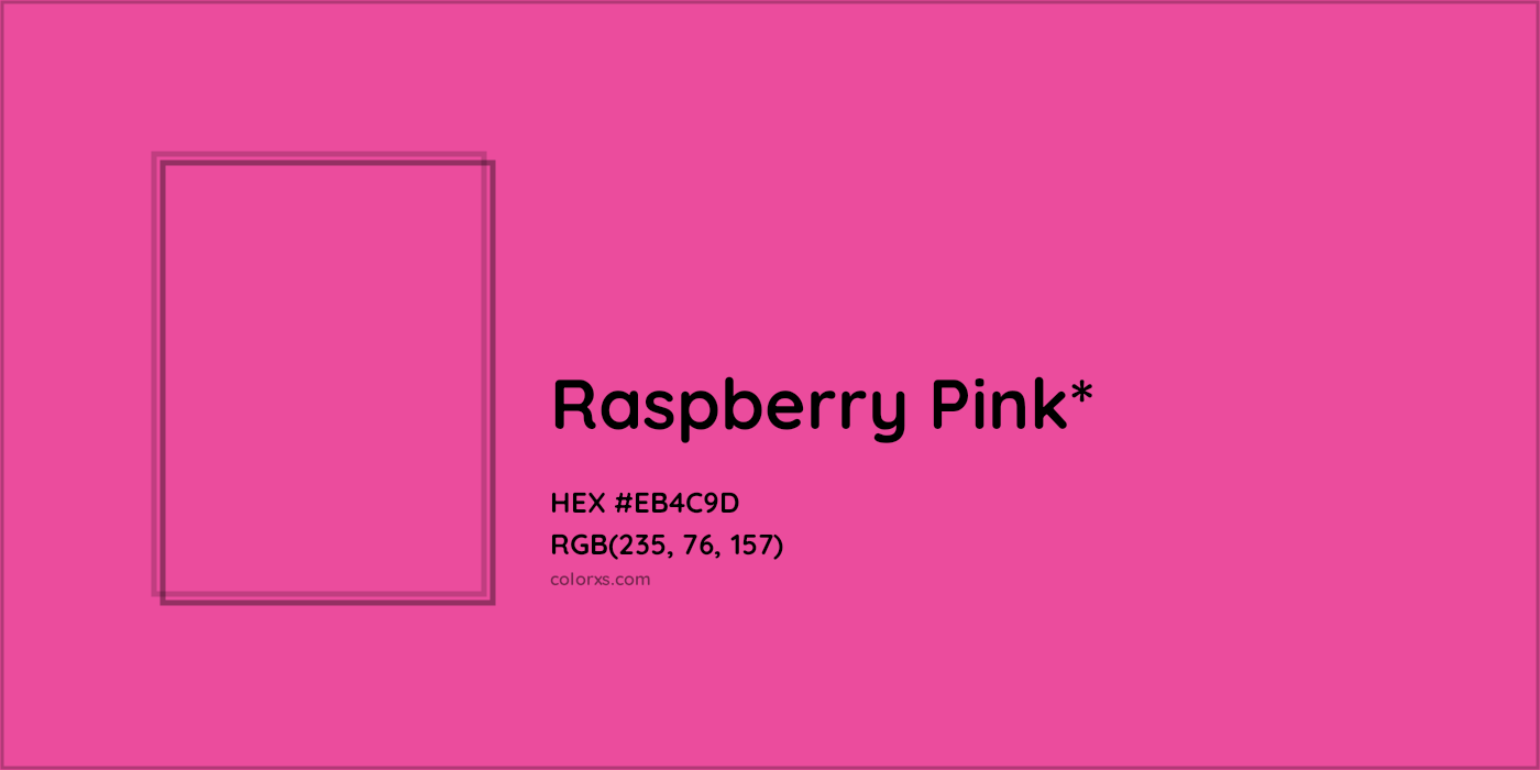 HEX #EB4C9D Color Name, Color Code, Palettes, Similar Paints, Images