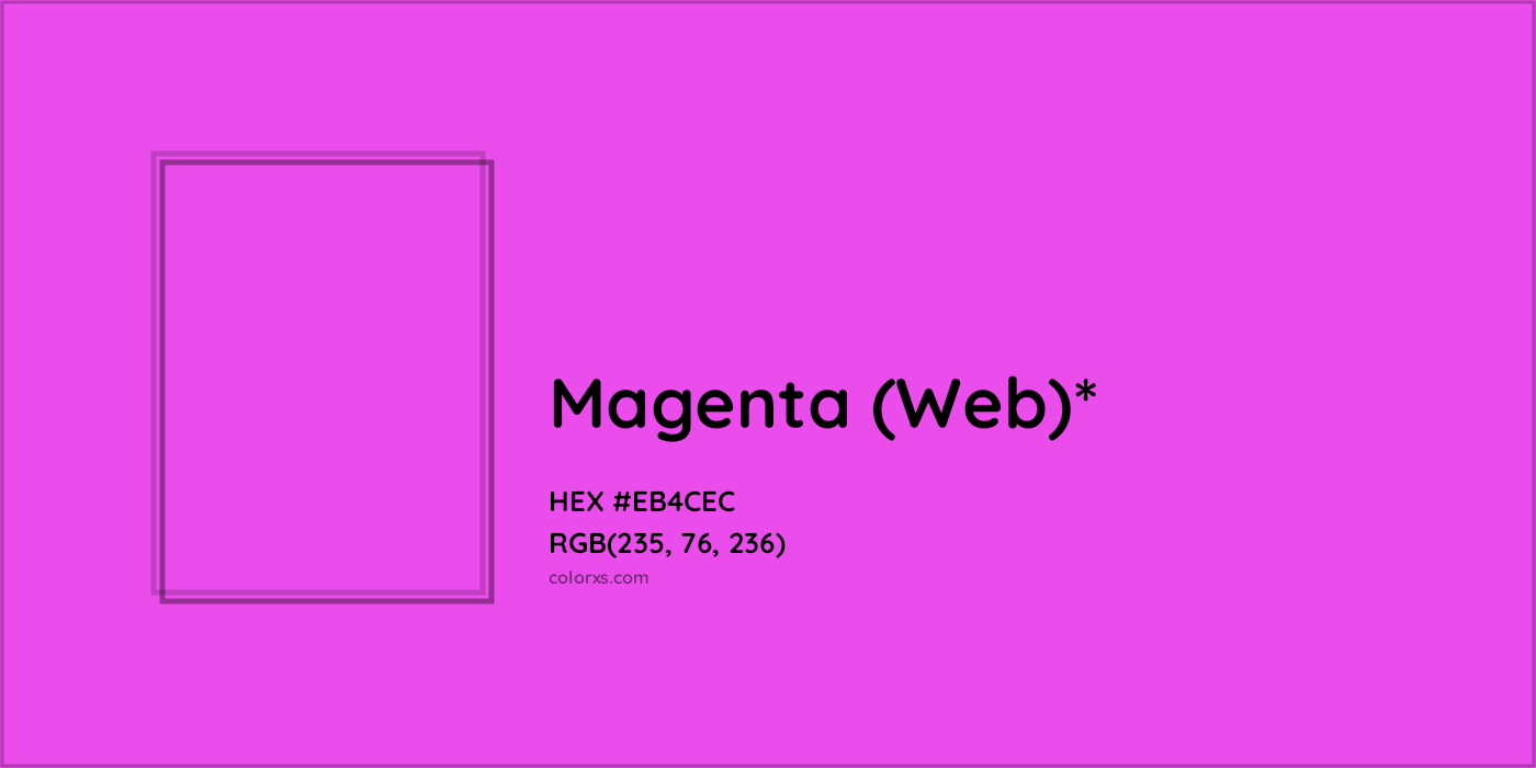 HEX #EB4CEC Color Name, Color Code, Palettes, Similar Paints, Images