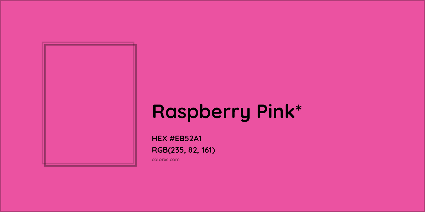 HEX #EB52A1 Color Name, Color Code, Palettes, Similar Paints, Images
