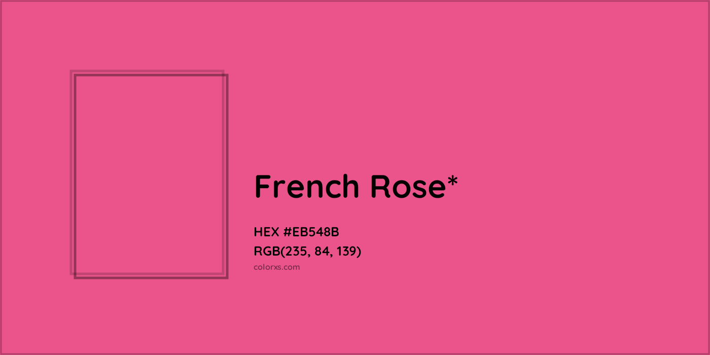 HEX #EB548B Color Name, Color Code, Palettes, Similar Paints, Images