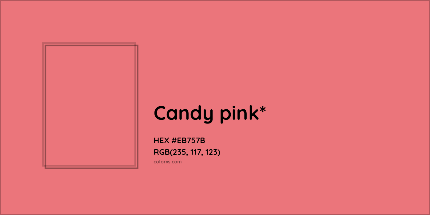 HEX #EB757B Color Name, Color Code, Palettes, Similar Paints, Images