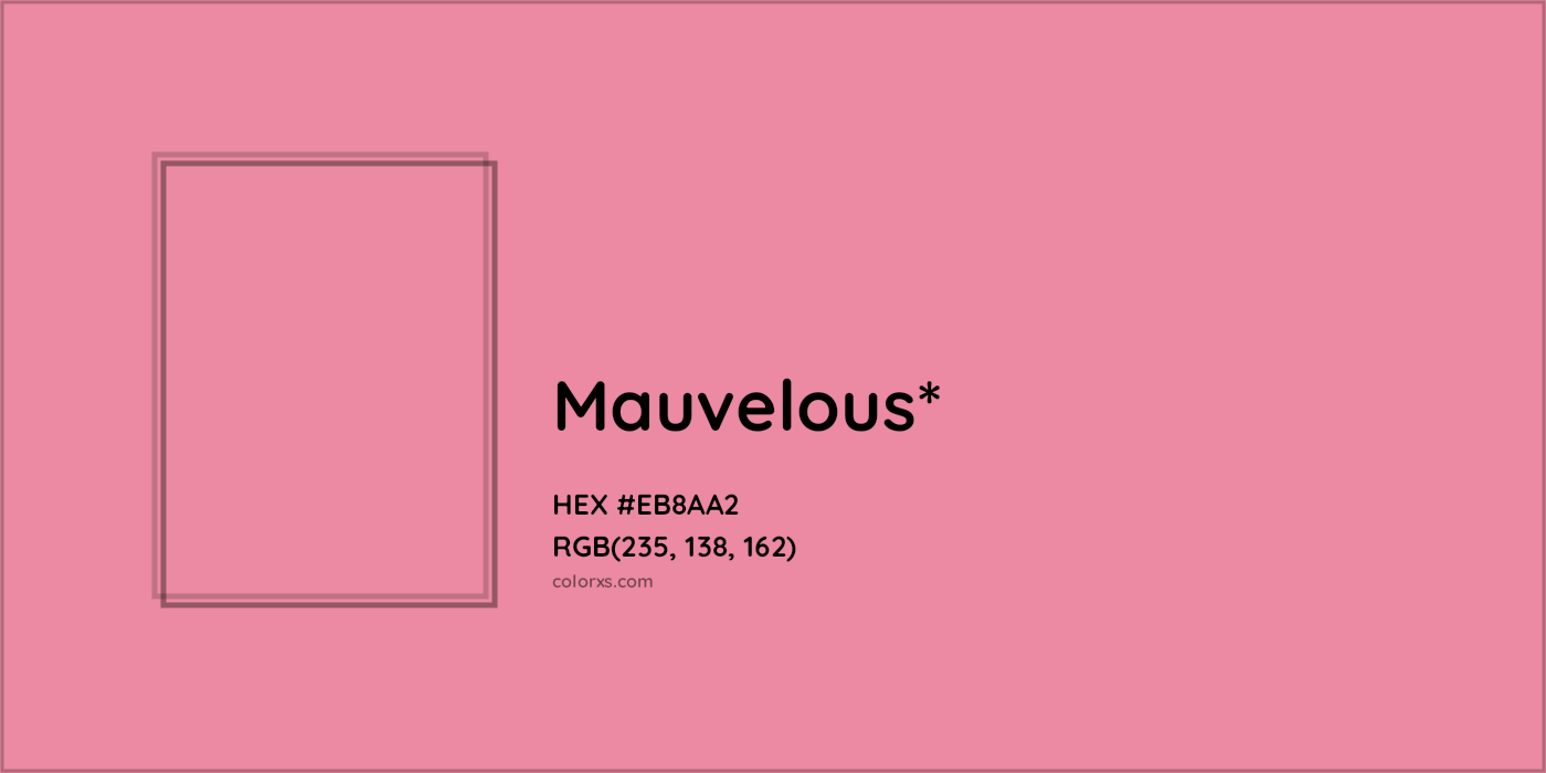 HEX #EB8AA2 Color Name, Color Code, Palettes, Similar Paints, Images