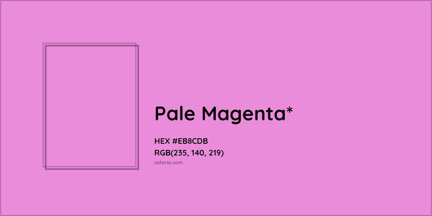 HEX #EB8CDB Color Name, Color Code, Palettes, Similar Paints, Images