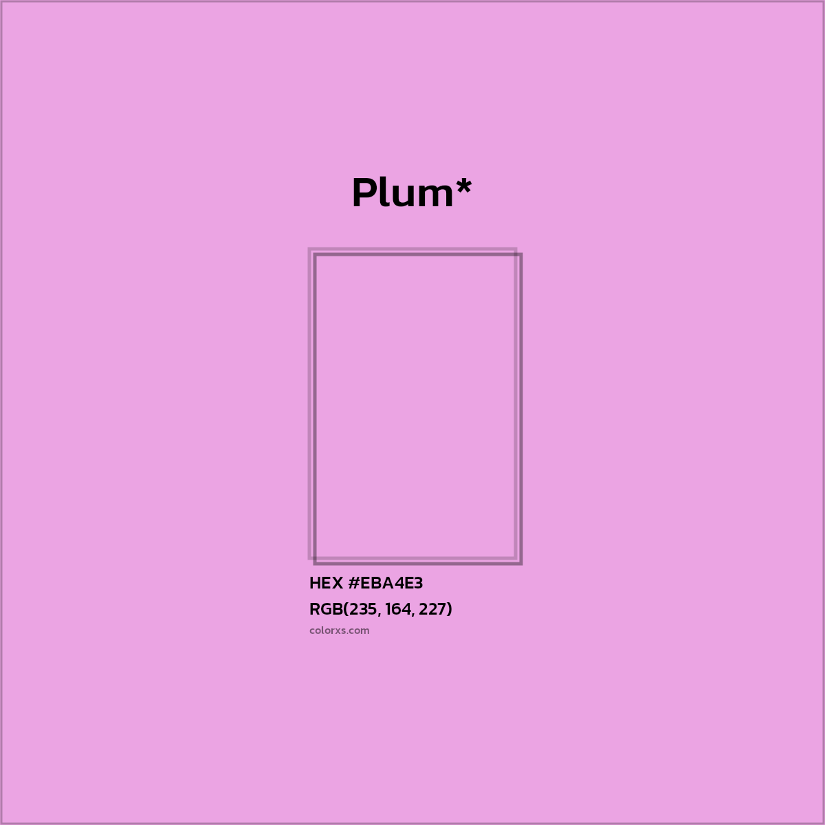 HEX #EBA4E3 Color Name, Color Code, Palettes, Similar Paints, Images