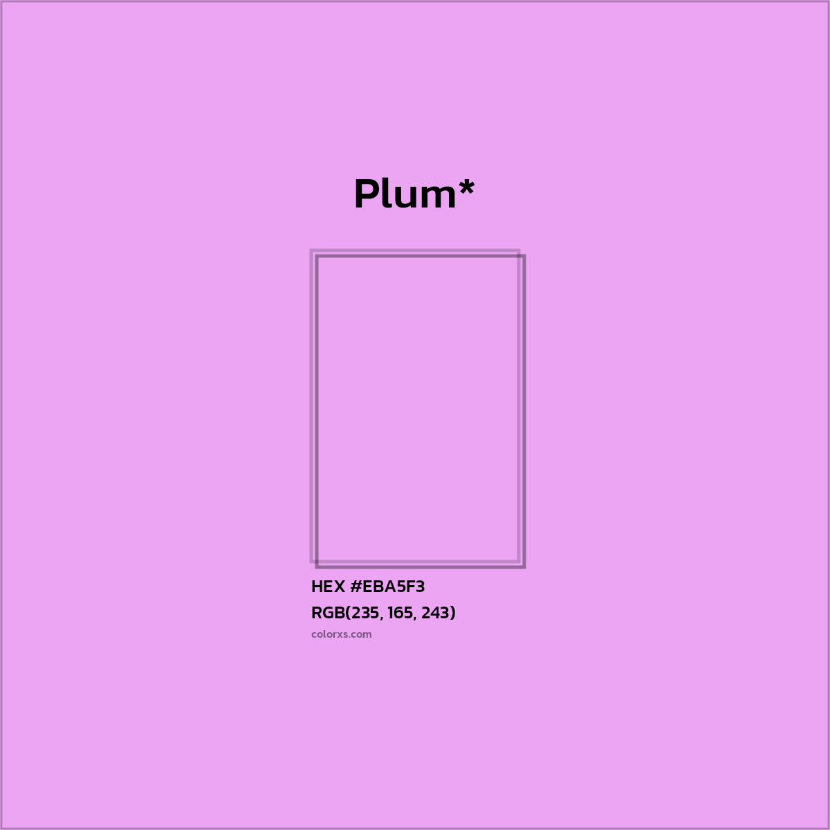 HEX #EBA5F3 Color Name, Color Code, Palettes, Similar Paints, Images