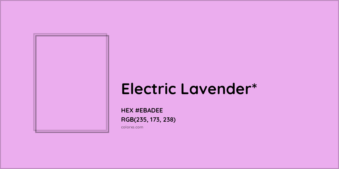 HEX #EBADEE Color Name, Color Code, Palettes, Similar Paints, Images
