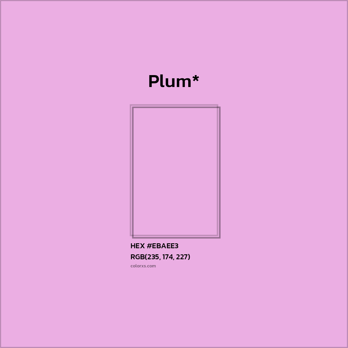 HEX #EBAEE3 Color Name, Color Code, Palettes, Similar Paints, Images