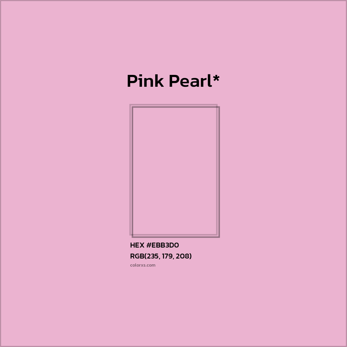 HEX #EBB3D0 Color Name, Color Code, Palettes, Similar Paints, Images