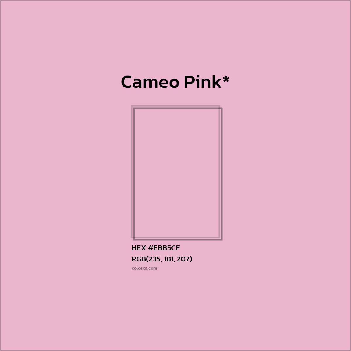 HEX #EBB5CF Color Name, Color Code, Palettes, Similar Paints, Images