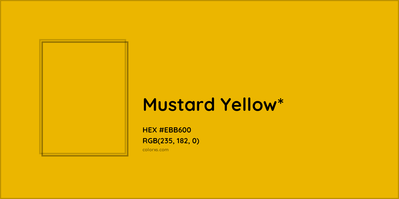 HEX #EBB600 Color Name, Color Code, Palettes, Similar Paints, Images