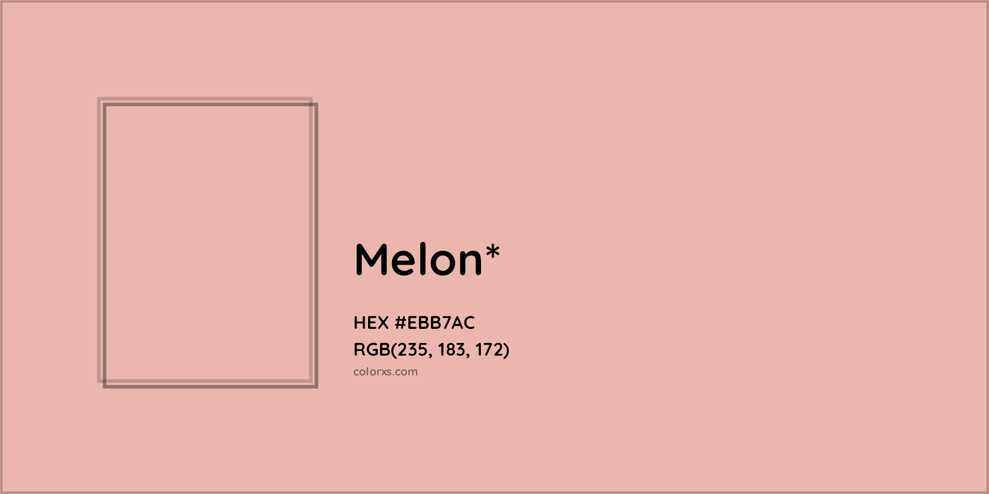 HEX #EBB7AC Color Name, Color Code, Palettes, Similar Paints, Images