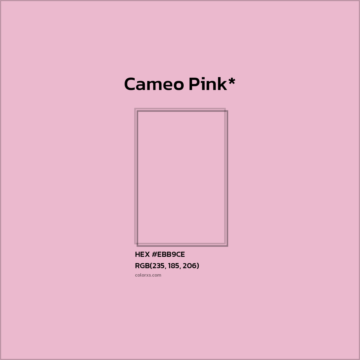 HEX #EBB9CE Color Name, Color Code, Palettes, Similar Paints, Images