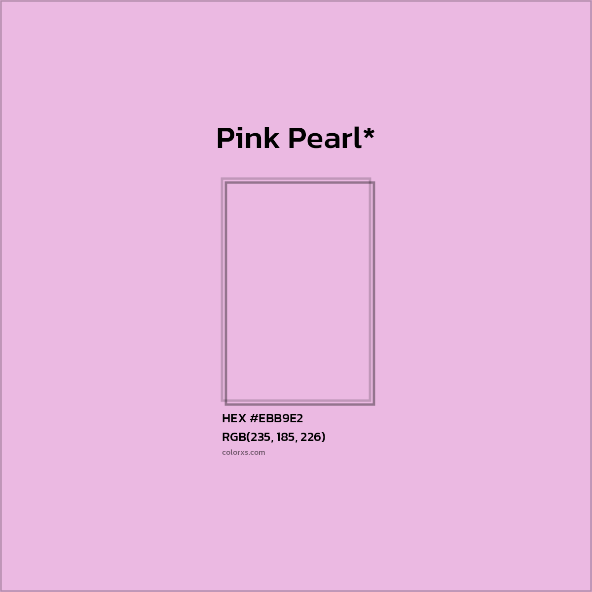 HEX #EBB9E2 Color Name, Color Code, Palettes, Similar Paints, Images