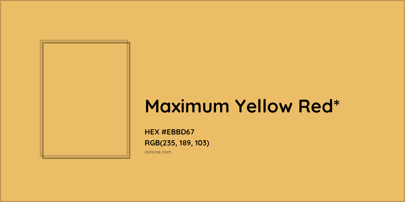 HEX #EBBD67 Color Name, Color Code, Palettes, Similar Paints, Images