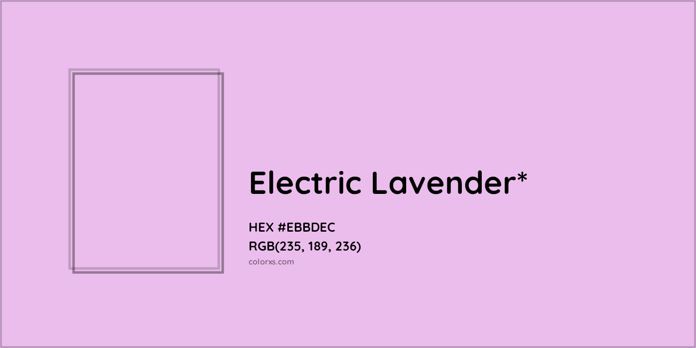 HEX #EBBDEC Color Name, Color Code, Palettes, Similar Paints, Images
