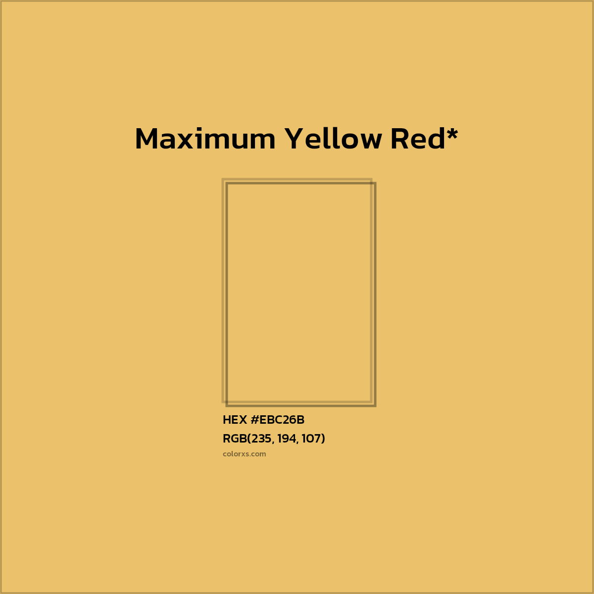 HEX #EBC26B Color Name, Color Code, Palettes, Similar Paints, Images