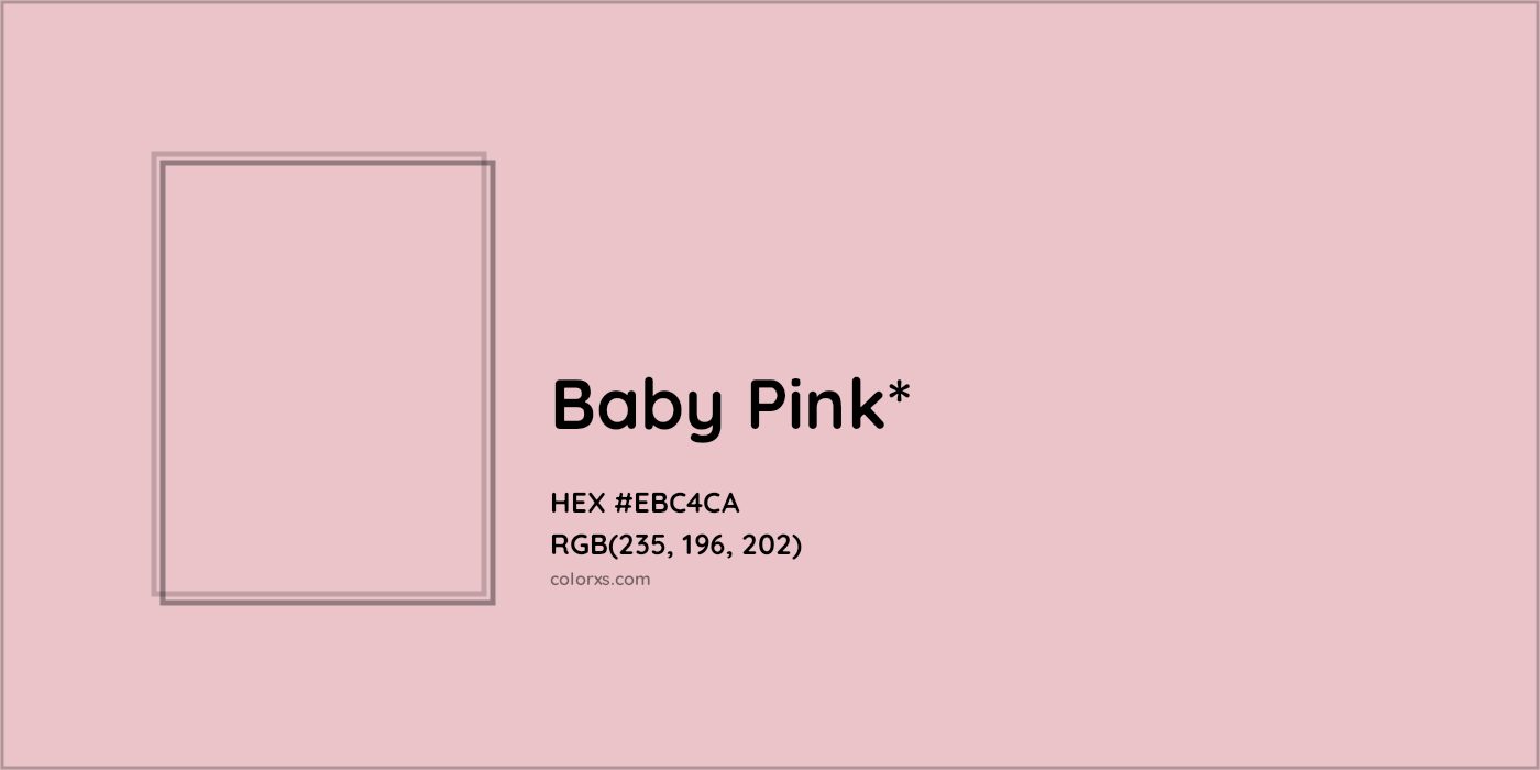HEX #EBC4CA Color Name, Color Code, Palettes, Similar Paints, Images