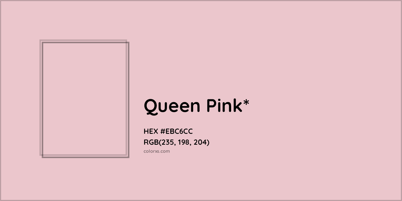 HEX #EBC6CC Color Name, Color Code, Palettes, Similar Paints, Images