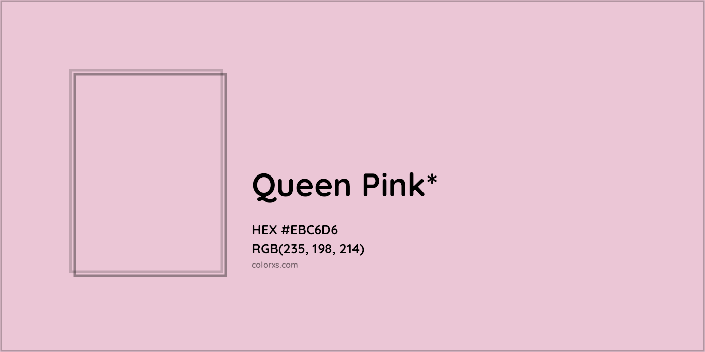 HEX #EBC6D6 Color Name, Color Code, Palettes, Similar Paints, Images