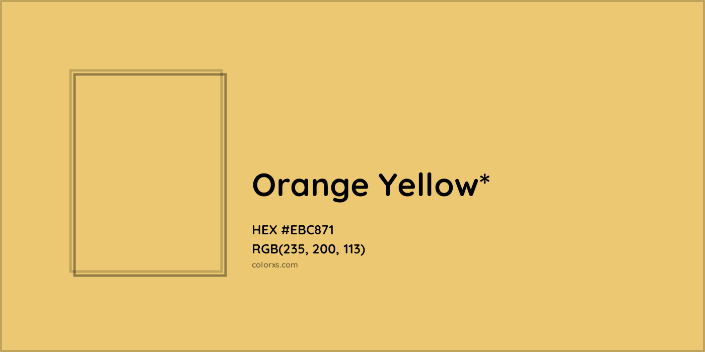 HEX #EBC871 Color Name, Color Code, Palettes, Similar Paints, Images