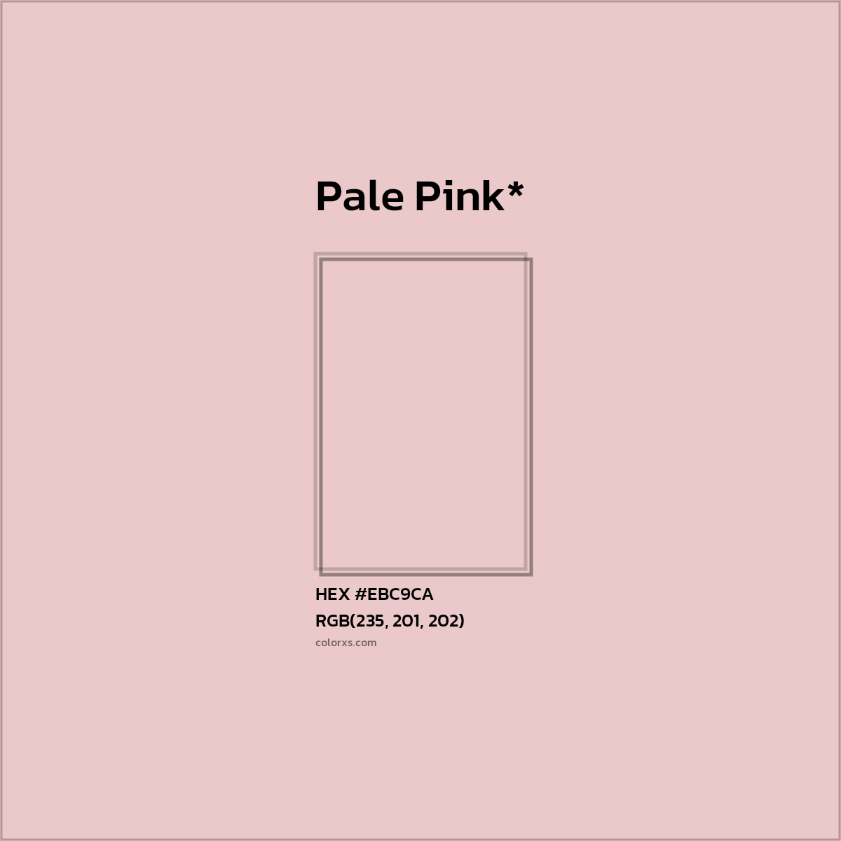 HEX #EBC9CA Color Name, Color Code, Palettes, Similar Paints, Images
