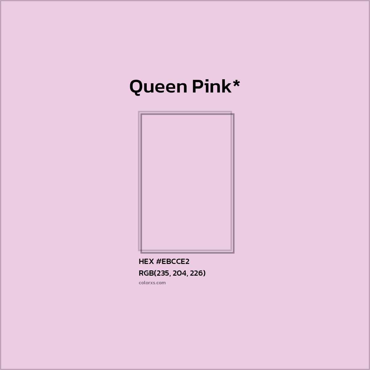 HEX #EBCCE2 Color Name, Color Code, Palettes, Similar Paints, Images