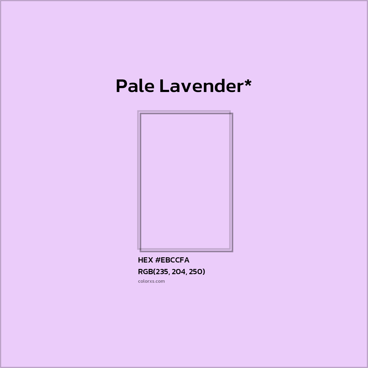 HEX #EBCCFA Color Name, Color Code, Palettes, Similar Paints, Images