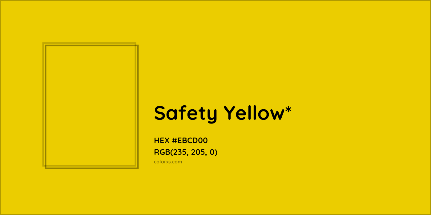 HEX #EBCD00 Color Name, Color Code, Palettes, Similar Paints, Images