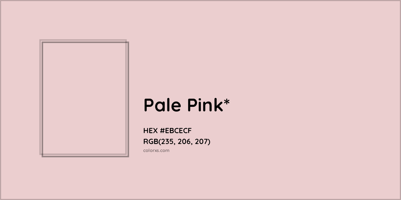 HEX #EBCECF Color Name, Color Code, Palettes, Similar Paints, Images