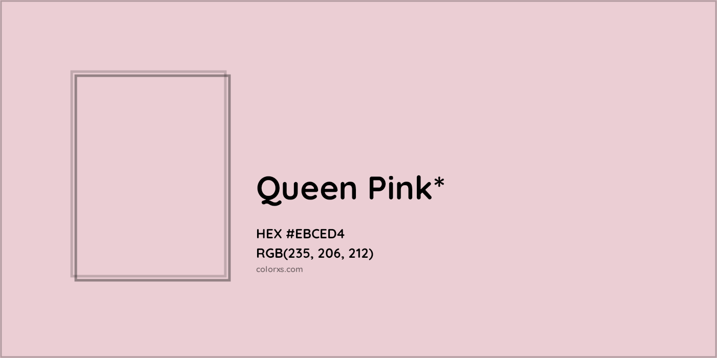 HEX #EBCED4 Color Name, Color Code, Palettes, Similar Paints, Images