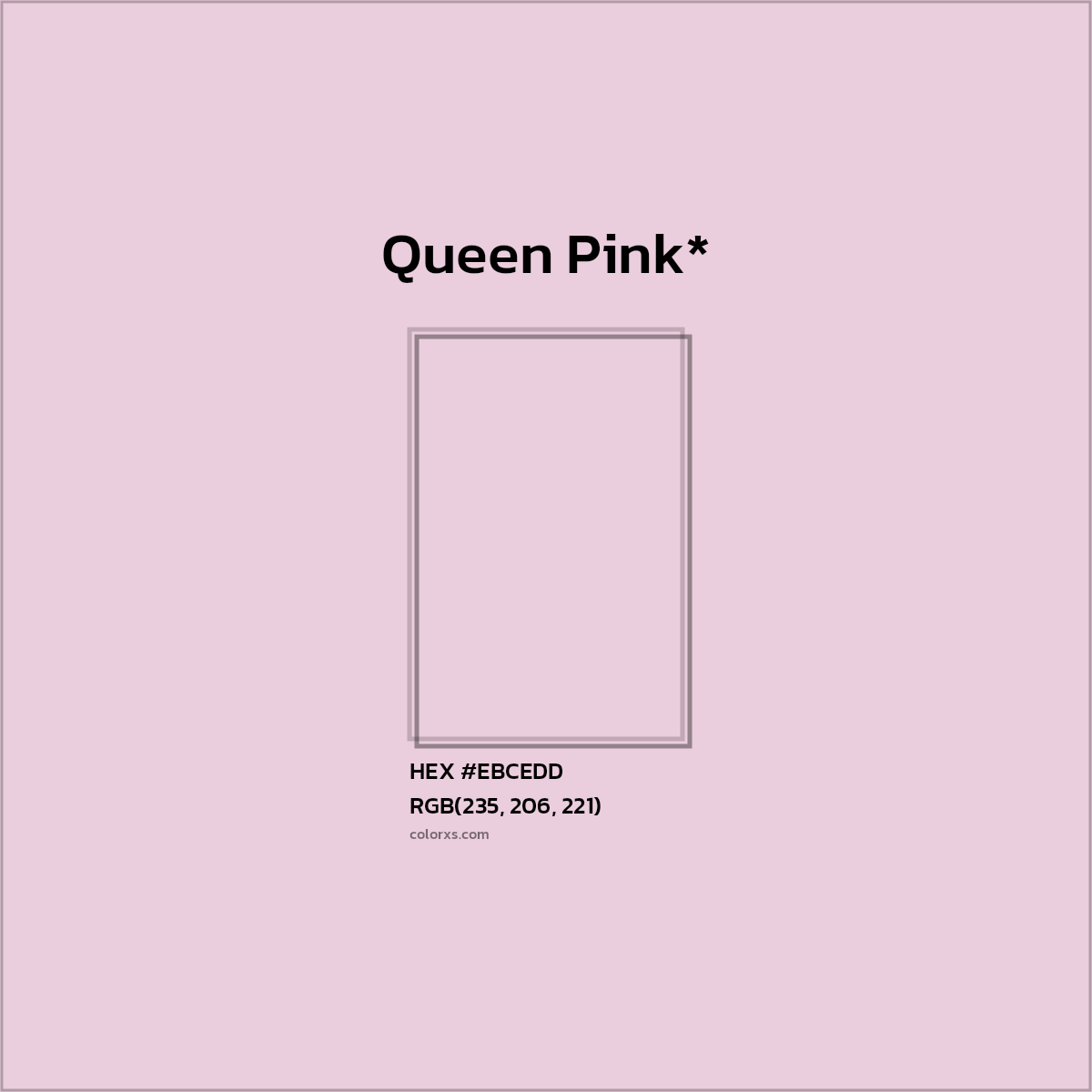 HEX #EBCEDD Color Name, Color Code, Palettes, Similar Paints, Images