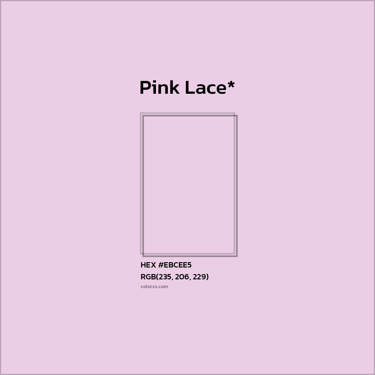 HEX #EBCEE5 Color Name, Color Code, Palettes, Similar Paints, Images