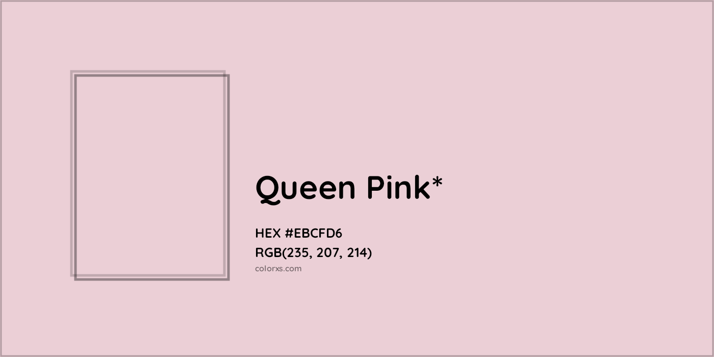 HEX #EBCFD6 Color Name, Color Code, Palettes, Similar Paints, Images