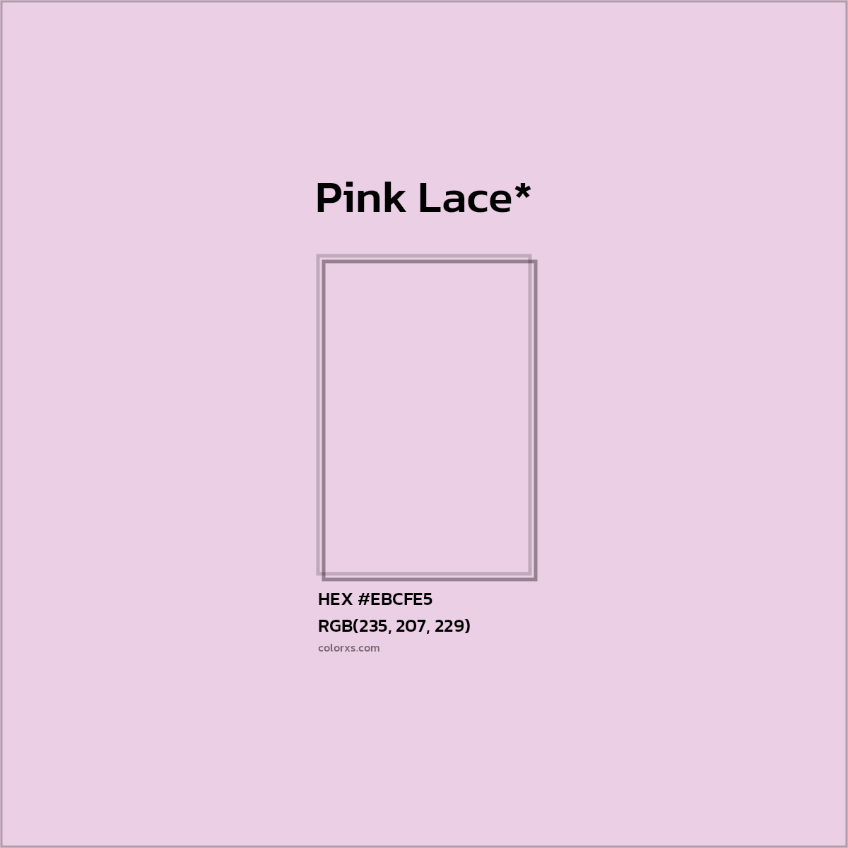 HEX #EBCFE5 Color Name, Color Code, Palettes, Similar Paints, Images
