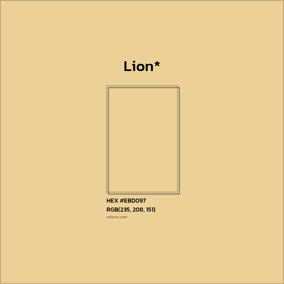HEX #EBD097 Color Name, Color Code, Palettes, Similar Paints, Images