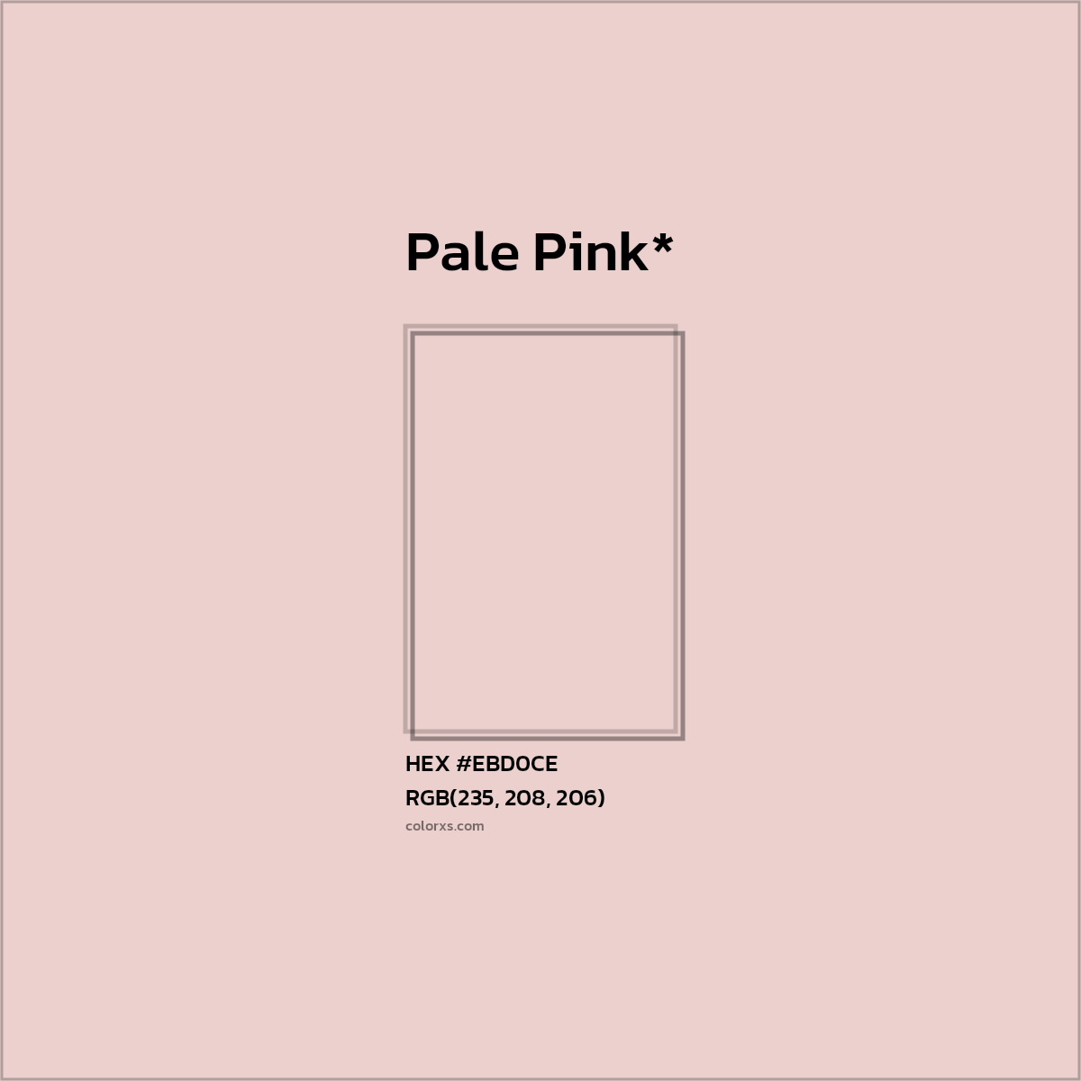 HEX #EBD0CE Color Name, Color Code, Palettes, Similar Paints, Images