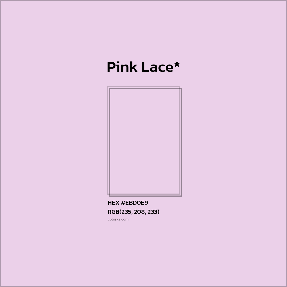 HEX #EBD0E9 Color Name, Color Code, Palettes, Similar Paints, Images