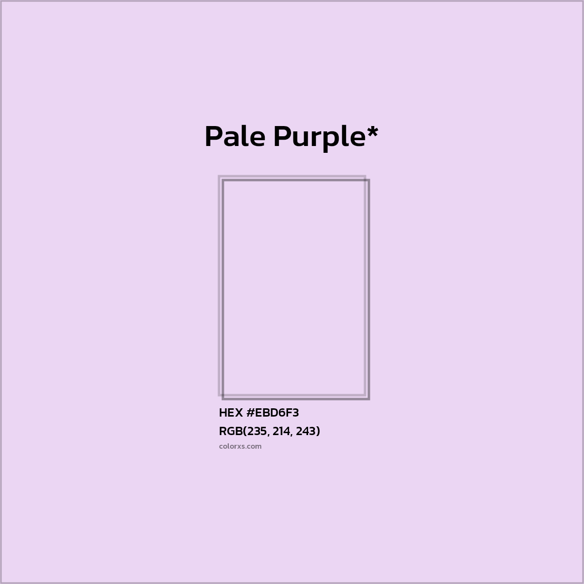 HEX #EBD6F3 Color Name, Color Code, Palettes, Similar Paints, Images