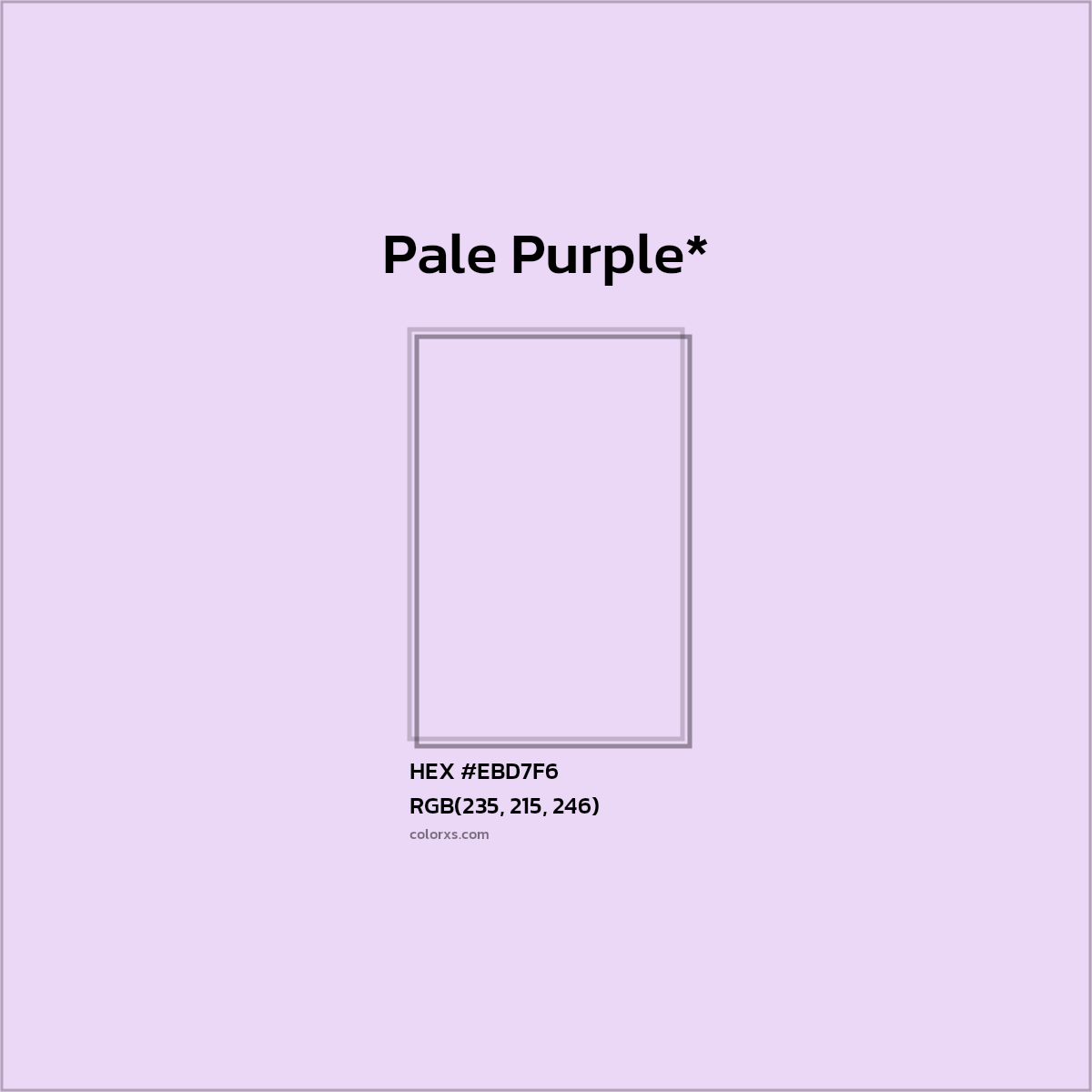 HEX #EBD7F6 Color Name, Color Code, Palettes, Similar Paints, Images