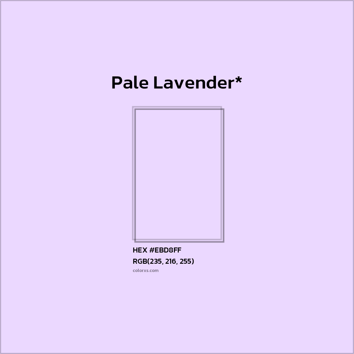 HEX #EBD8FF Color Name, Color Code, Palettes, Similar Paints, Images