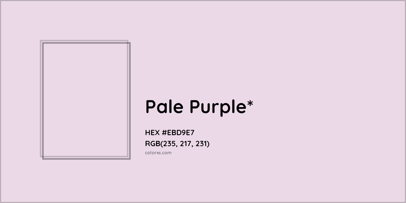 HEX #EBD9E7 Color Name, Color Code, Palettes, Similar Paints, Images