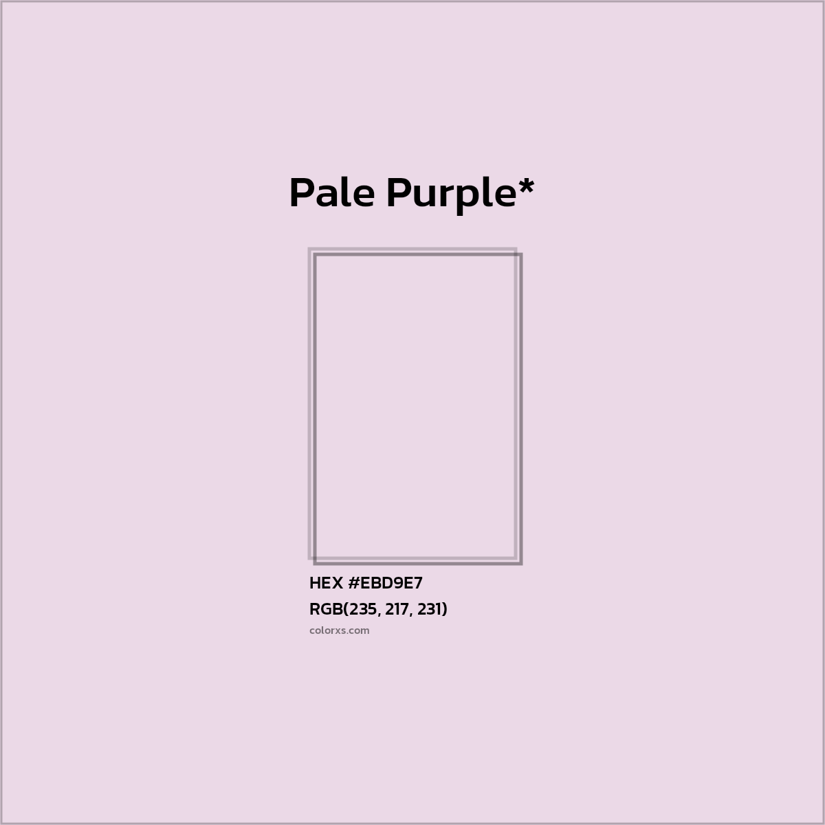 HEX #EBD9E7 Color Name, Color Code, Palettes, Similar Paints, Images