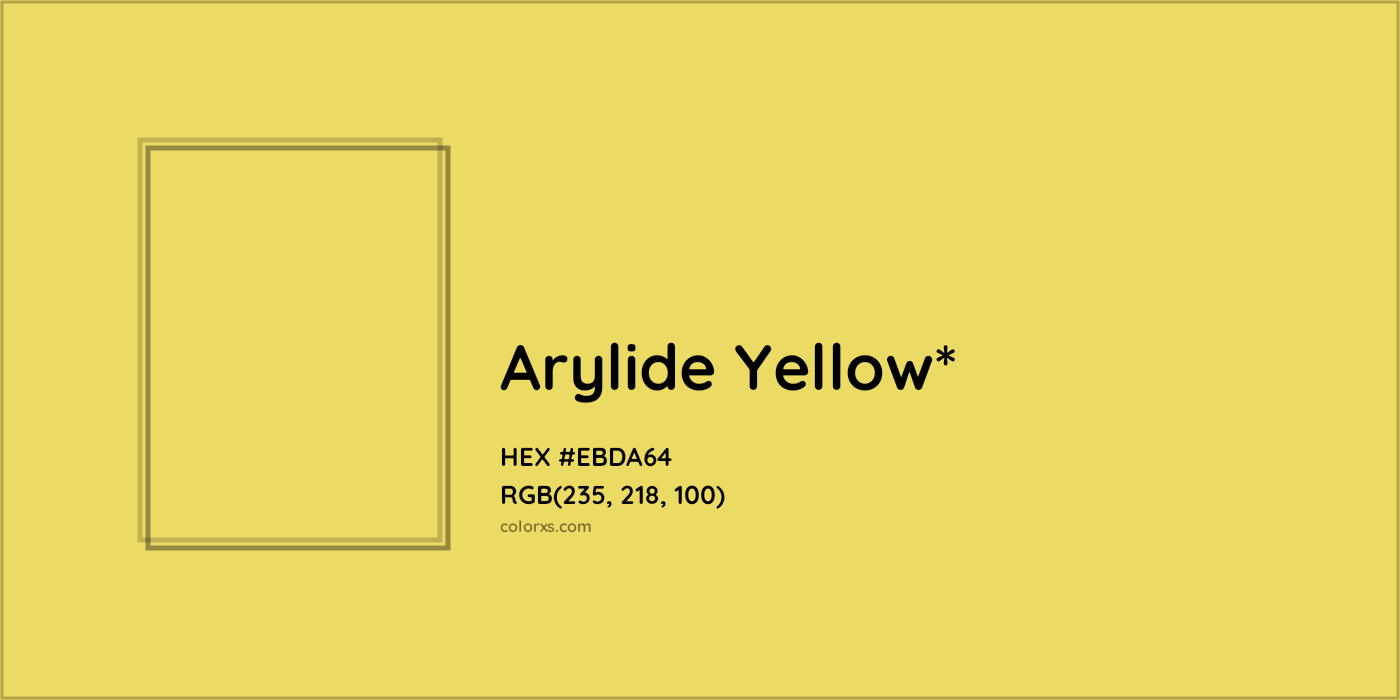 HEX #EBDA64 Color Name, Color Code, Palettes, Similar Paints, Images