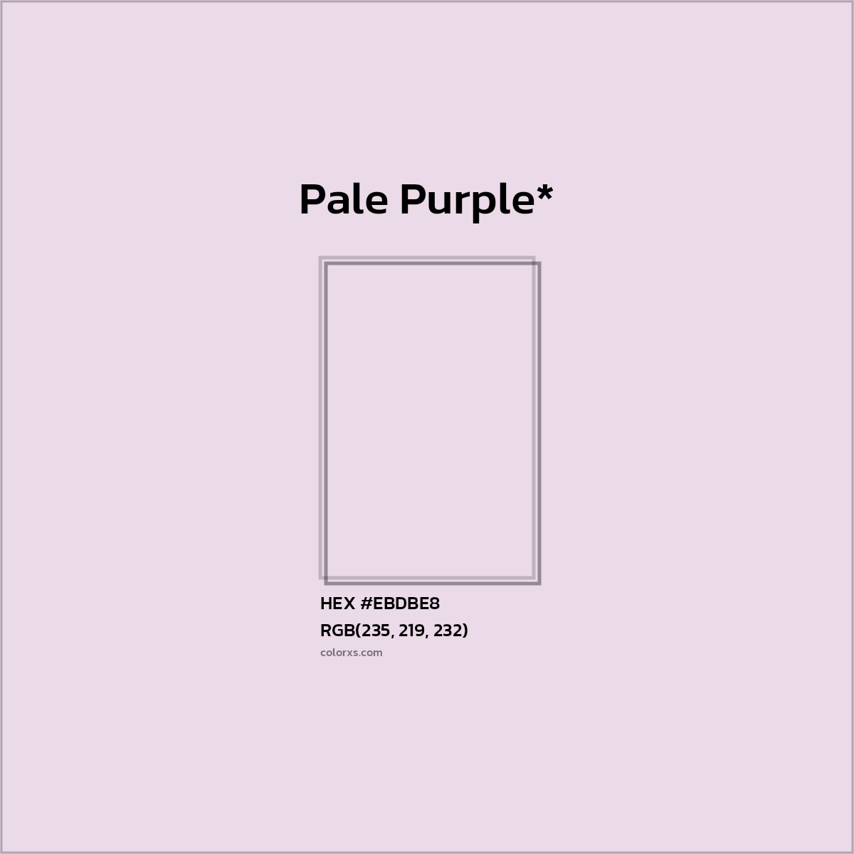 HEX #EBDBE8 Color Name, Color Code, Palettes, Similar Paints, Images