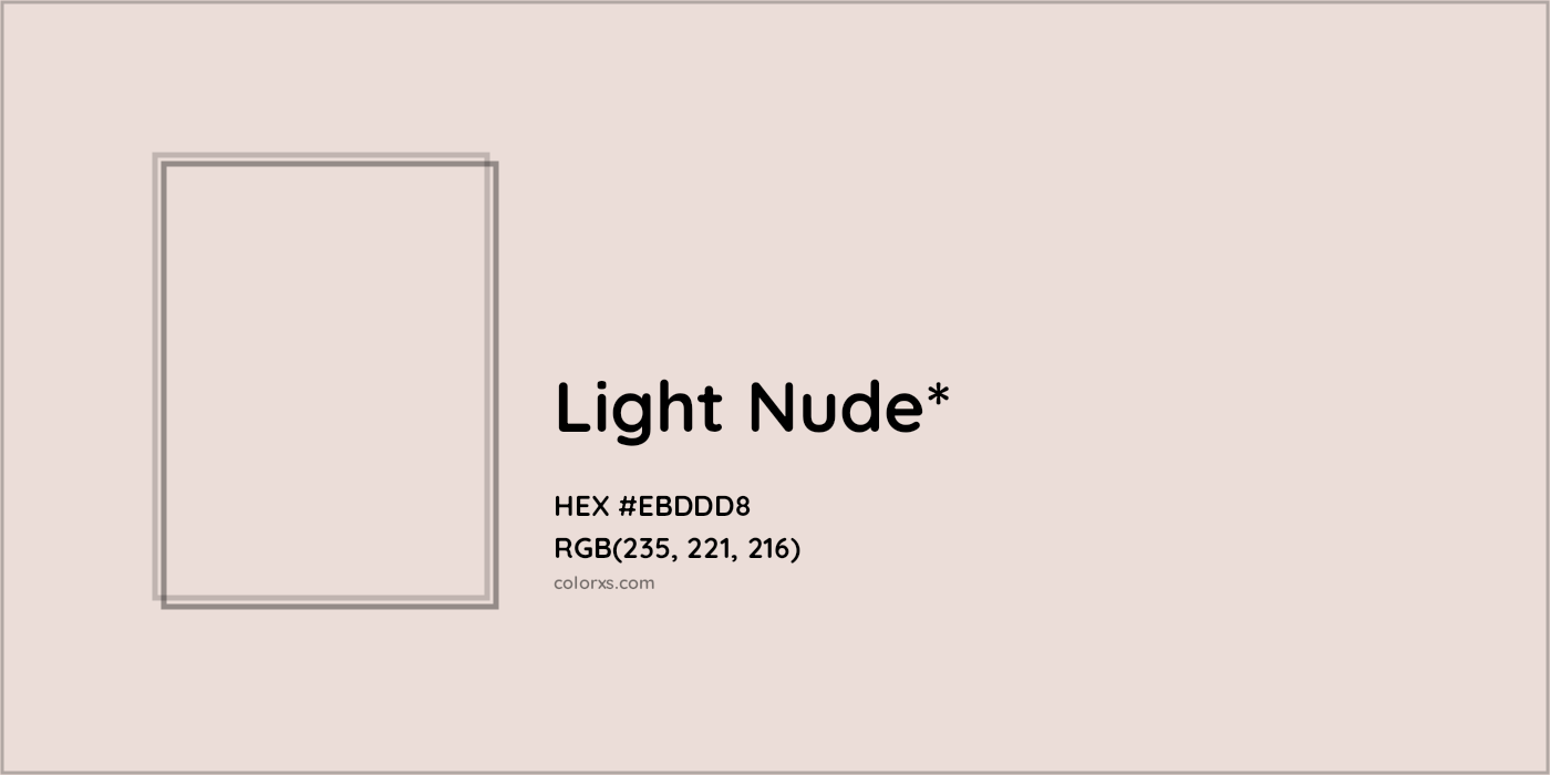 HEX #EBDDD8 Color Name, Color Code, Palettes, Similar Paints, Images