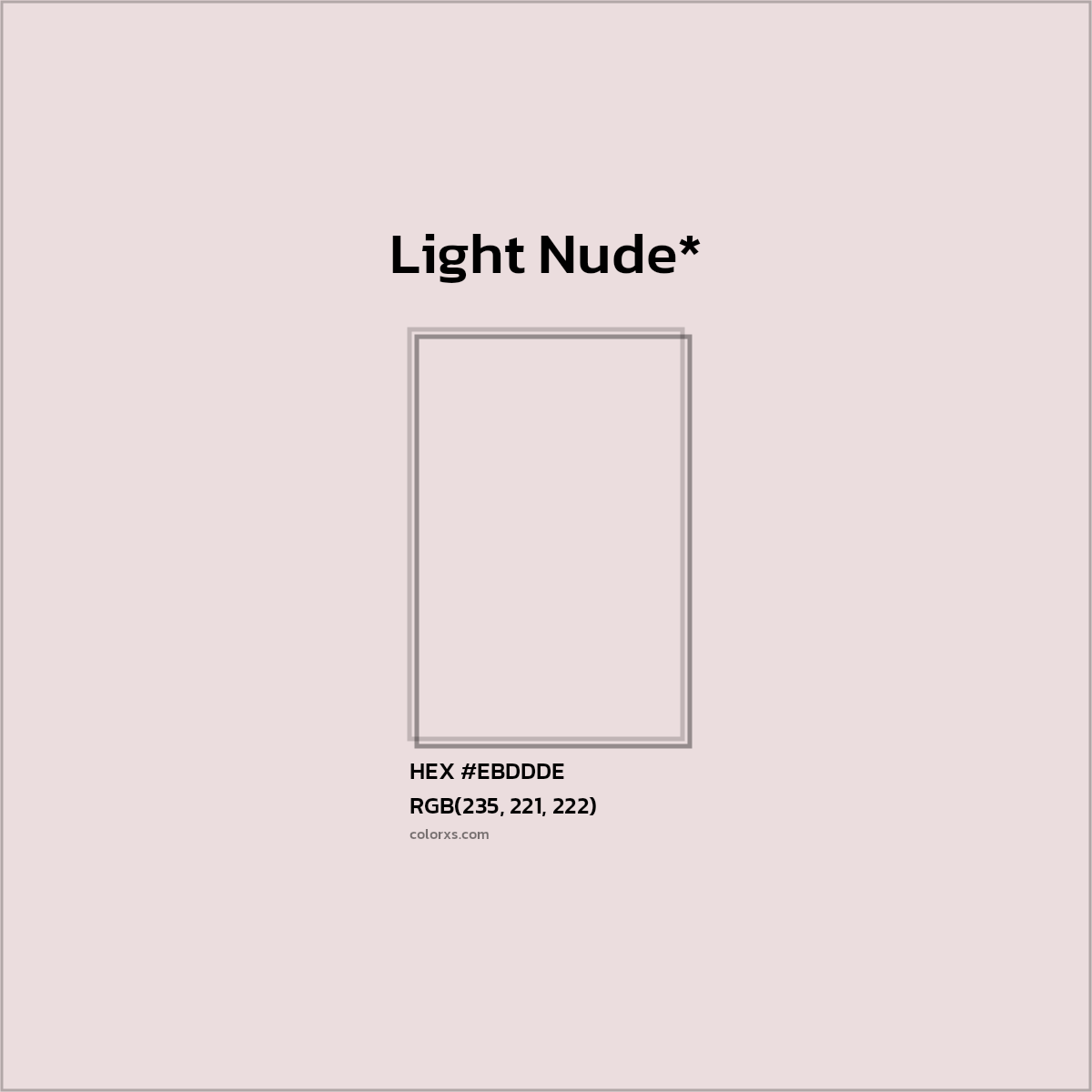 HEX #EBDDDE Color Name, Color Code, Palettes, Similar Paints, Images