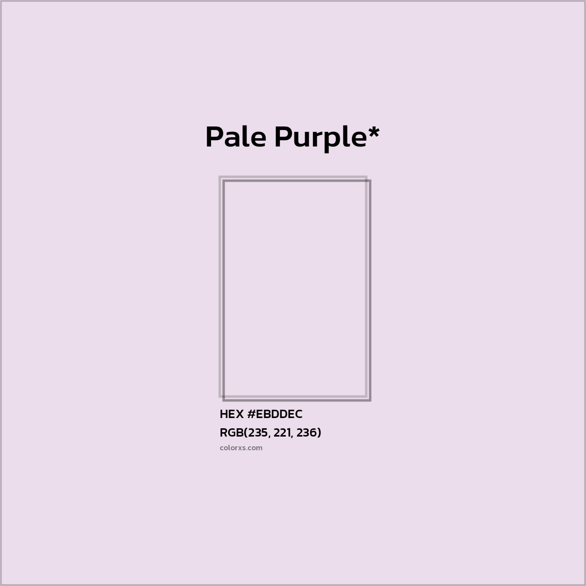 HEX #EBDDEC Color Name, Color Code, Palettes, Similar Paints, Images