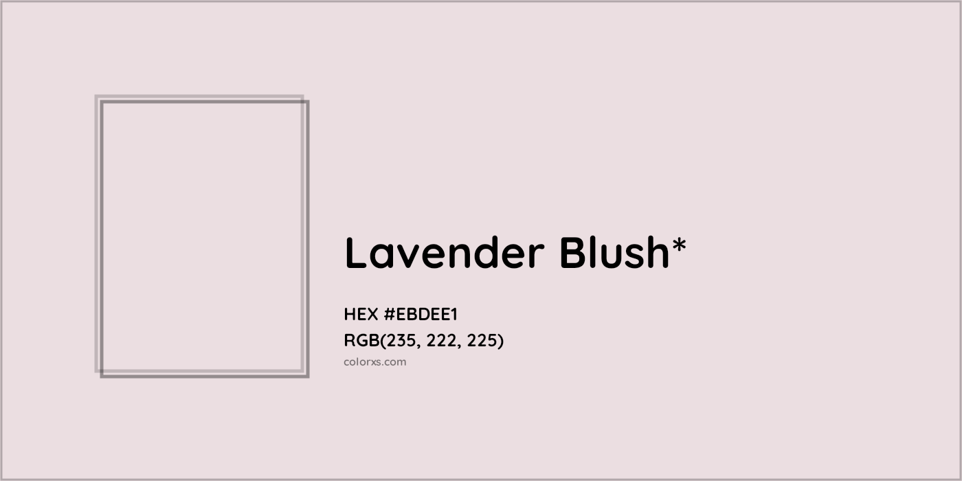 HEX #EBDEE1 Color Name, Color Code, Palettes, Similar Paints, Images