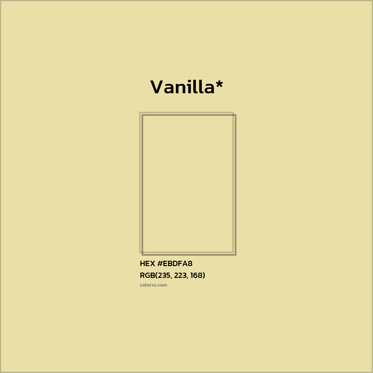HEX #EBDFA8 Color Name, Color Code, Palettes, Similar Paints, Images